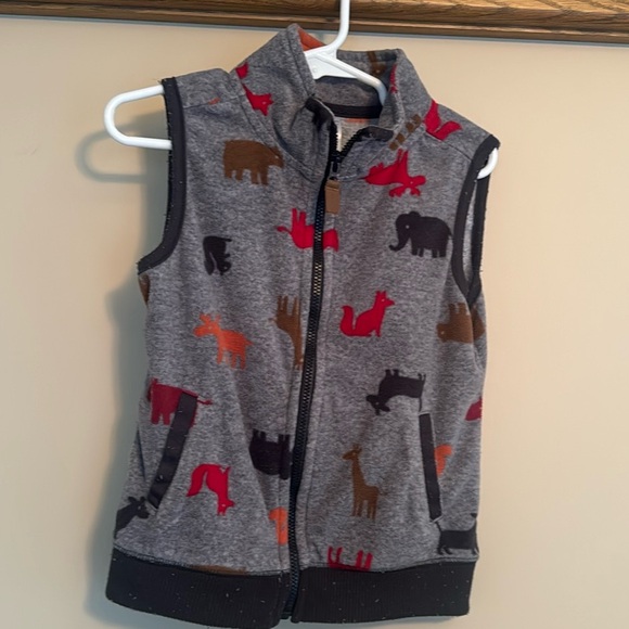 Carter’s fleece vest with fall animals - Picture 5 of 5